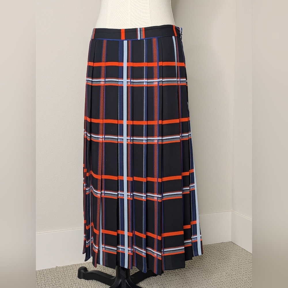 Vince Camuto Plaid A-Line Skirt Preppy Holiday Fall Party Academia Women's 6